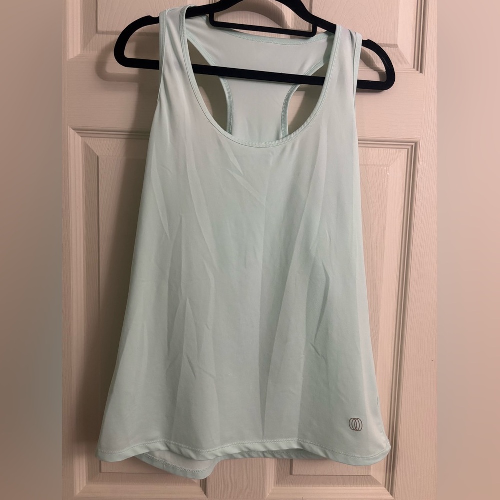 Balance Collection Mint Green Blue Activewear Gym Workout Running Yoga Tank Top